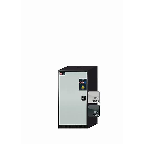 Chemikalienschrank asecos CS-CLASSIC, Flügeltür, Anschlag links, Front Lichtgrau, B 545 x T 520 x H 1105 mm