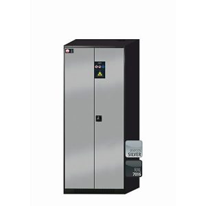 Chemikalienschrank asecos CS-CLASSIC, Flügeltüren, Front asecos Silber, B 810 x T 520 x H 1950 mm Chemikalienschrank asecos CS-CLASSIC, Flügeltüren, Front asecos Silber, B 810 x T 520 x H 1950 mm