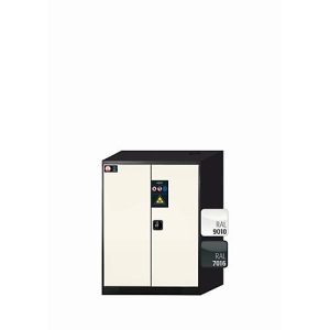 Chemikalienschrank asecos CS-CLASSIC, Flügeltüren, Front Reinweiß, B 810 x T 520 x H 1105 mm Chemikalienschrank asecos CS-CLASSIC, Flügeltüren, Front Reinweiß, B 810 x T 520 x H 1105 mm
