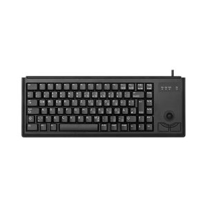 Cherry Compact-Keyboard G84-4400, mit Trackball, 2 Maustasten, Kabellänge 1,75 m, schwarz Cherry Compact-Keyboard G84-4400, mit Trackball, 2 Maustasten, Kabellänge 1,75 m, schwarz