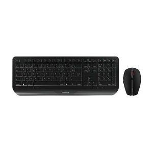 CHERRY GENTIX DESKTOP – Tastatur-und-Maus-Set – kabellos – 2.4 GHz – Französisch – Schwarz CHERRY GENTIX DESKTOP – Tastatur-und-Maus-Set – kabellos – 2.4 GHz – Französisch – Schwarz