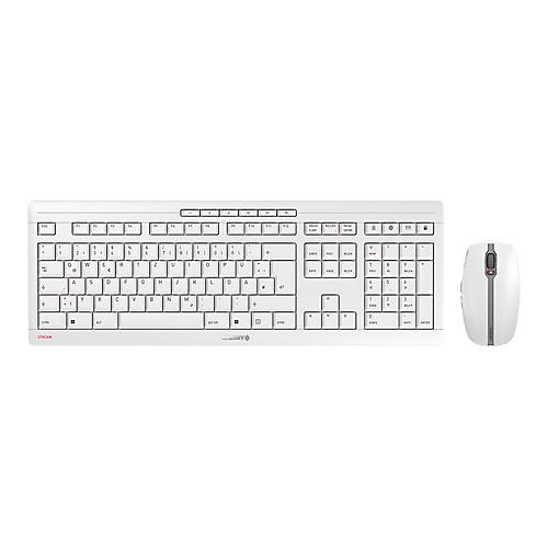 CHERRY STREAM DESKTOP RECHARGE - Tastatur-und-Maus-Set - QWERTZ - Deutsch - Pale Gray