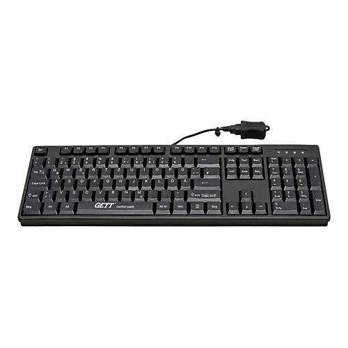 CleanType Easy Basic - Tastatur - USB - Deutsch - Schwarz