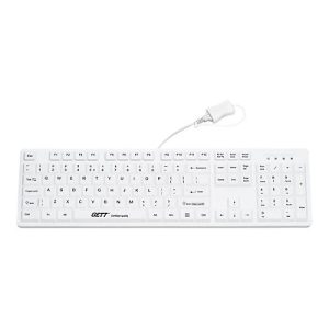 CleanType Easy Protect TKG-105-GCQ-IP68-KGEH-WHITE-USB-US – Tastatur – USB – USA – weiß CleanType Easy Protect TKG-105-GCQ-IP68-KGEH-WHITE-USB-US – Tastatur – USB – USA – weiß