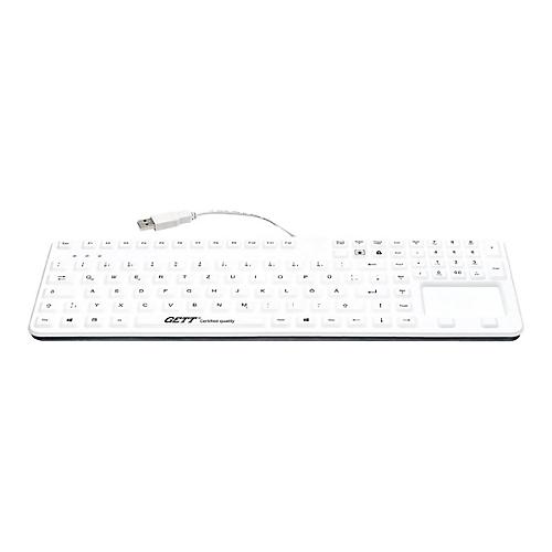CleanType Prime Panel+ - Tastatur - mit Touchpad - waschbar - hintergrundbeleuchtet - USB