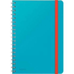 Collegeblock Leitz Cosy, DIN B5, kariert, spiralgebunden, 100 g/m² Papier, 80 Blatt, blau