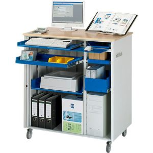 Computer-Station adlatus Typ 6001, B 1030 x T 660 x H 1100 mm, fahrbar Computer-Station adlatus Typ 6001, B 1030 x T 660 x H 1100 mm, fahrbar