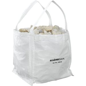 Containersack Schäfer Shop Genius Big Bag, oben offen, bis 100 kg, 2 Hebeschlaufen, 5 Stück, B 400 x T 400 x H 400 mm, weiß Containersack Schäfer Shop Genius Big Bag, oben offen, bis 100 kg, 2 Hebeschlaufen, 5 Stück, B 400 x T 400 x H 400 mm, weiß