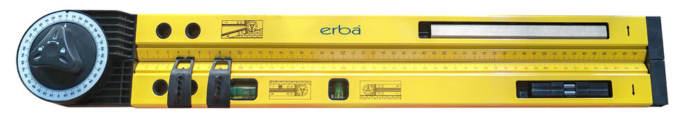 ERBA Winkelmesser mit Wasserw.-Funktion