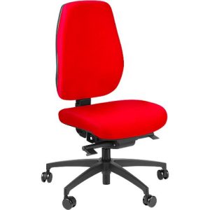 Dauphin Bürostuhl SHAPE SC ECONOMY, Synchronmechanik, ohne Armlehnen, Flachsitz mit Knierolle, Universalrollen, rot Dauphin Bürostuhl SHAPE SC ECONOMY, Synchronmechanik, ohne Armlehnen, Flachsitz mit Knierolle, Universalrollen, rot