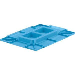 Deckel C-KLT-D 43 PP, f. Kleinladungsträger C-KLT, B 400 x T 300 mm, hellblau Deckel C-KLT-D 43 PP, f. Kleinladungsträger C-KLT, B 400 x T 300 mm, hellblau