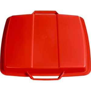Deckel für Abfallbehälter 90 Liter, rot
