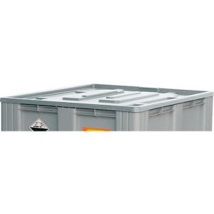 Deckel für CEMO Altbatterie-Boxen 610 l, Hart-Polyethylen (PEHD) grau, B 1215 x T 1015 x H 60 mm Deckel für CEMO Altbatterie-Boxen 610 l, Hart-Polyethylen (PEHD) grau, B 1215 x T 1015 x H 60 mm