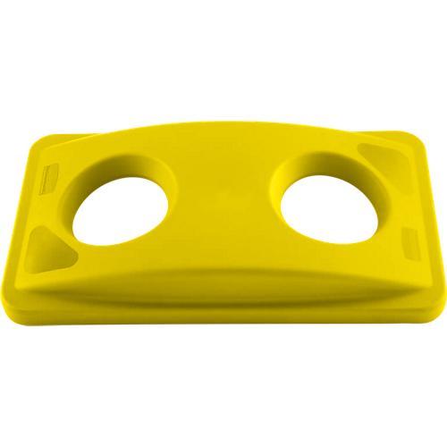 Deckel für Flaschen und Dosen, für Abfallbehälter Slim Jim®, gelb