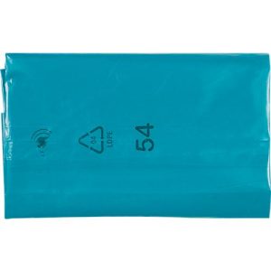 Deiss Abfallsäcke, 240 Liter, Recycling-LDPE, reißfest und vielseitig, B 800+400 x H 1200 mm, blau, 200 Stück