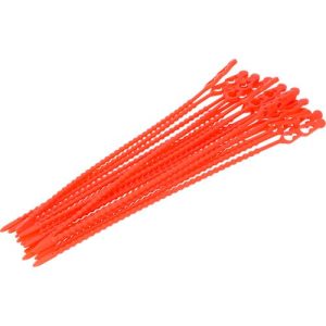Deiss Blitzbinder/Kabelbinder, Kunststoff, Länge 240 mm, rot, 5000 Stück