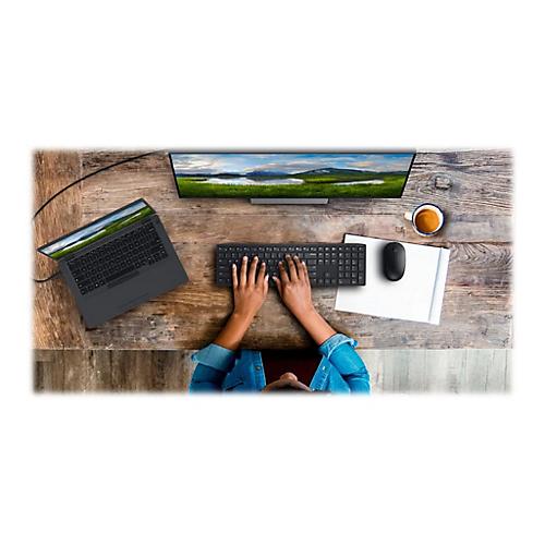 Dell Pro KM5221W - Tastatur-und-Maus-Set - QWERTY - US International - Schwarz