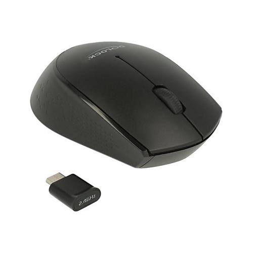 Delock mini - Maus - 2.4 GHz - Schwarz