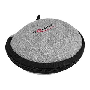 Delock – Tasche für Kopfhörer – Polyester – Grau, Schwarz Delock – Tasche für Kopfhörer – Polyester – Grau, Schwarz