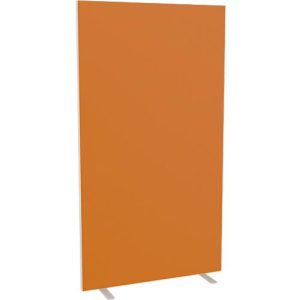 Design-Trennwand Paperflow, Stoffbespannung orange, schwer entflammbar gemäß DIN 4102 (B1), desinfektionsmittelbeständig, B 940 x T 390 x H 1740 mm Design-Trennwand Paperflow, Stoffbespannung orange, schwer entflammbar gemäß DIN 4102 (B1), desinfektionsmittelbeständig, B 940 x T 390 x H 1740 mm