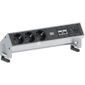 Desk 2 , Schuko/CAT6/USB/HDMI, alu Desk 2 , Schuko/CAT6/USB/HDMI, alu