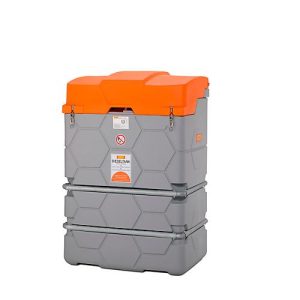 Dieseltank CEMO CUBE Outdoor Basic, 1000 l Volumen, Klappdeckel, 230 V Elektropumpe, B 1200 x T 800 x H 1800 mm