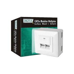 DIGITUS DN-9002-N – Wanddose – geeignet für Wandmontage – CAT 5e – STP – RJ-45 X 2 DIGITUS DN-9002-N – Wanddose – geeignet für Wandmontage – CAT 5e – STP – RJ-45 X 2
