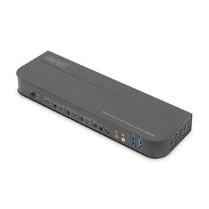 DIGITUS – KVM-/Audio-Switch – 4 x KVM/Audio – 1 lokaler Benutzer – Desktop DIGITUS – KVM-/Audio-Switch – 4 x KVM/Audio – 1 lokaler Benutzer – Desktop