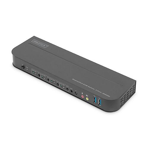 DIGITUS - KVM-/Audio-Switch - 4 x KVM/Audio - 1 lokaler Benutzer - Desktop