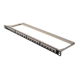 DIGITUS Professional DN-91422 – Patch Panel – CAT 6a – STP – Schwarz, RAL 9005 – 0.5U DIGITUS Professional DN-91422 – Patch Panel – CAT 6a – STP – Schwarz, RAL 9005 – 0.5U