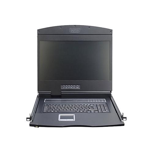 Digitus Professional DS-72211-1GE - KVM-Konsole mit KVM-Switch - 1 Anschlüsse - Deutsch - 48.3 cm (19') - Rack