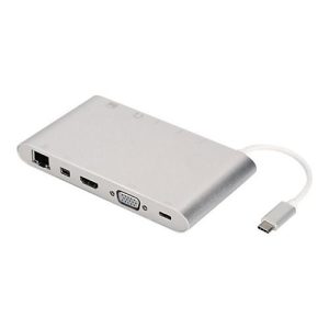 Digitus Universal – Dockingstation – USB-C – VGA, HDMI, Mini DP – GigE