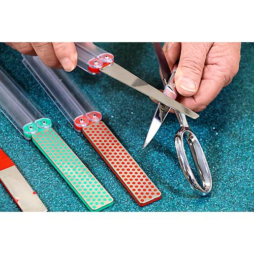 DMT Diamantfeile DiaFold, flach, fein 25 µ, trocken & mit Wasser verwendbar, Klappgriffe, L 113 x B 19-6 mm, grau