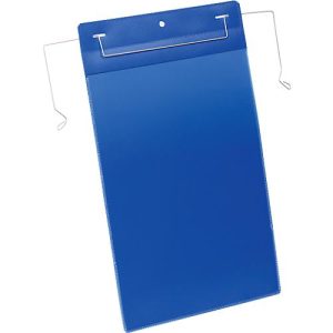 Dokumententaschen mit Drahtbügel, B 210 x H 297 mm (A4 hoch), 50 Stück, blau Dokumententaschen mit Drahtbügel, B 210 x H 297 mm (A4 hoch), 50 Stück, blau