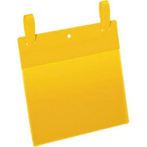 Dokumententaschen mit Lasche, B 210 x H 148 mm (A5 quer), 50 Stück, gelb Dokumententaschen mit Lasche, B 210 x H 148 mm (A5 quer), 50 Stück, gelb