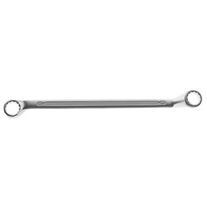 Doppelringschlüssel, 17 x 19 mm, tief gekröpft, Zwölfkant, CV-Stahl, L 285 mm Doppelringschlüssel, 17 x 19 mm, tief gekröpft, Zwölfkant, CV-Stahl, L 285 mm