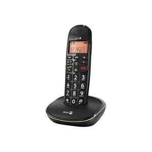 DORO PhoneEasy 100w – Schnurlostelefon mit Rufnummernanzeige – DECTGAP – Schwarz DORO PhoneEasy 100w – Schnurlostelefon mit Rufnummernanzeige – DECTGAP – Schwarz