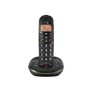 DORO PhoneEasy 105wr – Schnurlostelefon – Anrufbeantworter mit Rufnummernanzeige – DECTGAP – Schwarz DORO PhoneEasy 105wr – Schnurlostelefon – Anrufbeantworter mit Rufnummernanzeige – DECTGAP – Schwarz