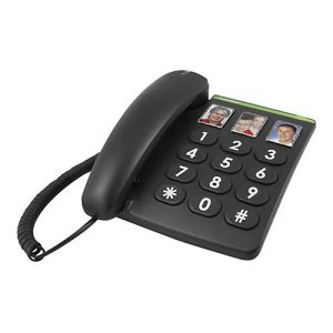 DORO PhoneEasy 331ph – Telefon mit Schnur – Schwarz DORO PhoneEasy 331ph – Telefon mit Schnur – Schwarz
