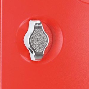 Drehriegel SSI Schäfer, zur Nachrüstung von SSI Schäfer Spinden, für Vorhängeschlösser mit Bügelstärke 5-7 mm, Drehwinkel von 90°