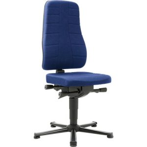 Drehstuhl All-in-One 9640, mit Gleiter, Stoffpolster, blau Drehstuhl All-in-One 9640, mit Gleiter, Stoffpolster, blau