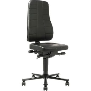 Drehstuhl All-in-One 9643, Kunstlederpolster, schwarz Drehstuhl All-in-One 9643, Kunstlederpolster, schwarz