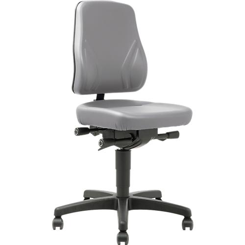Drehstuhl All-In-One Trend 9633, mit Rollen, Kunstleder, Skai grau