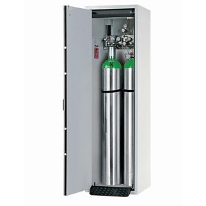 Druckgasflaschenschrank G-CLASSIC-30 Standard, Flügeltür Anschlag links, 2x 50 l Flaschen, B 598 x T 616 x H 2050 mm Druckgasflaschenschrank G-CLASSIC-30 Standard, Flügeltür Anschlag links, 2x 50 l Flaschen, B 598 x T 616 x H 2050 mm