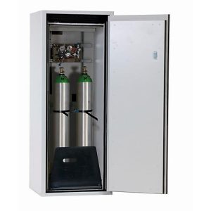 Druckgasflaschenschrank G-ULTIMATE-90 Standard, Flügeltür Anschlag rechts, 2x 10 l Flaschen, B 598 x T 615 x H 1450 mm Druckgasflaschenschrank G-ULTIMATE-90 Standard, Flügeltür Anschlag rechts, 2x 10 l Flaschen, B 598 x T 615 x H 1450 mm