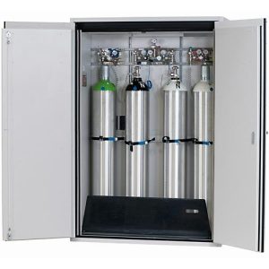 Druckgasflaschenschrank G-ULTIMATE-90 Standard, Flügeltüren, 8x 10 l oder 4x 50 l Flaschen, B 1398 x T 615 x H 2050 mm Druckgasflaschenschrank G-ULTIMATE-90 Standard, Flügeltüren, 8x 10 l oder 4x 50 l Flaschen, B 1398 x T 615 x H 2050 mm