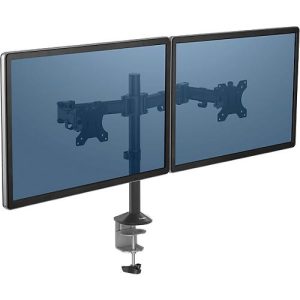 Dual Monitorarm Fellowes Reflex, bis 32′ Breite, VESA, dreh-/schwenk-/neigbar, höhen- & tiefenverstellbar, schwarz Dual Monitorarm Fellowes Reflex, bis 32′ Breite, VESA, dreh-/schwenk-/neigbar, höhen- & tiefenverstellbar, schwarz