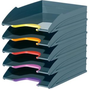 Durable Ablagekorb Varicolor, DIN C4, Kunststoff, 5 Stück Durable Ablagekorb Varicolor, DIN C4, Kunststoff, 5 Stück