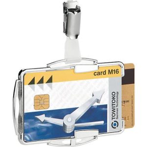 Durable Kartenhalter RFID Secure Duo, für 2 Karten, mit Clip-Befestigung, 10 Stück Durable Kartenhalter RFID Secure Duo, für 2 Karten, mit Clip-Befestigung, 10 Stück