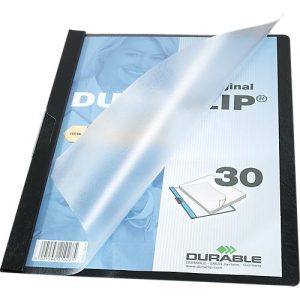 Durable Klemmmappe Duraclip, DIN A4, Kunststoff, mit Clip, schwarz Durable Klemmmappe Duraclip, DIN A4, Kunststoff, mit Clip, schwarz